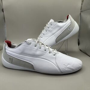 Puma Drift Cat 7 Scuderia Ferrari White Grey Driving Sneakers Men’s Size 13